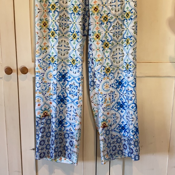 ZARA multi printed patchwork polyester pants and top - Picture 6 of 16